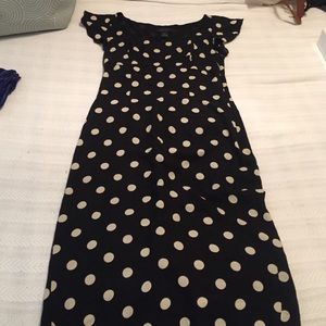 Beautiful silk polka dot dress by the Limited