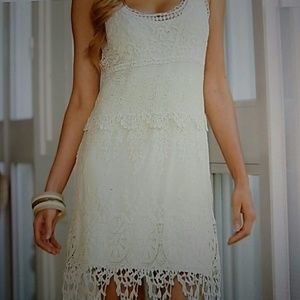 NWT Crochet Ivory Dress
