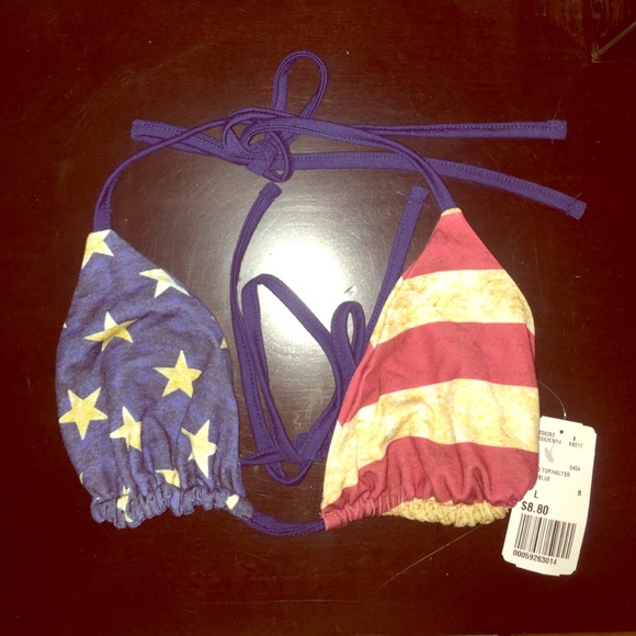 American flag bikini top
