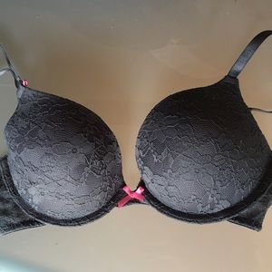 Grey lace push up bra size 34B