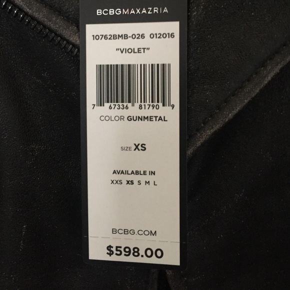 BCBG MAXAZRIA leather jacket - Picture 2 of 4