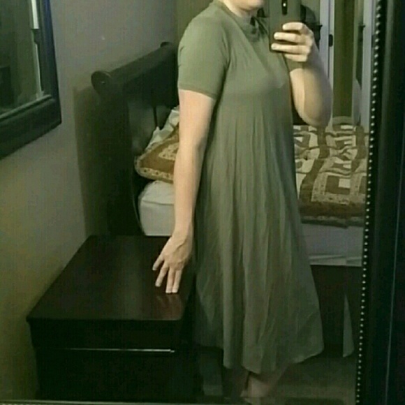 LAST ONE SALE 🌵🌵 Olive Swing Dress - Picture 2 of 6