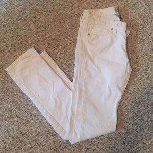 Lucky skinny white jeans size 2/26