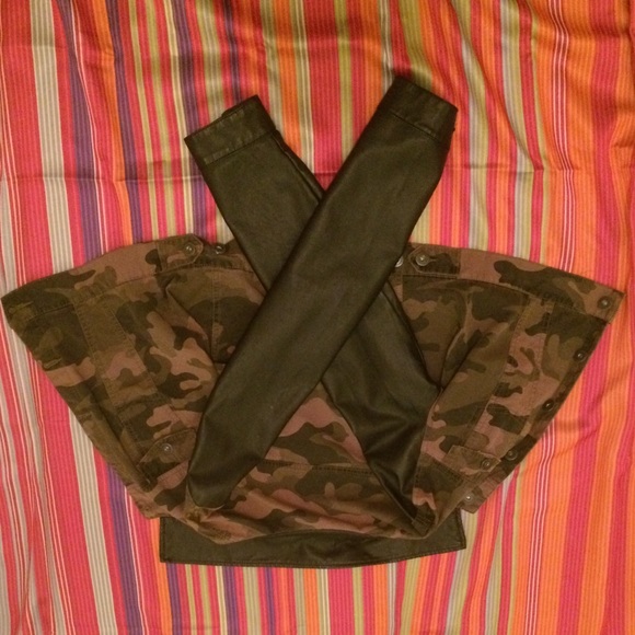 Cropped army fatigue jacket - Picture 2 of 3