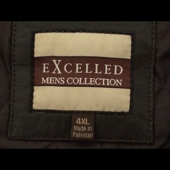 Men's brown leather jacket. - Picture 2 of 2