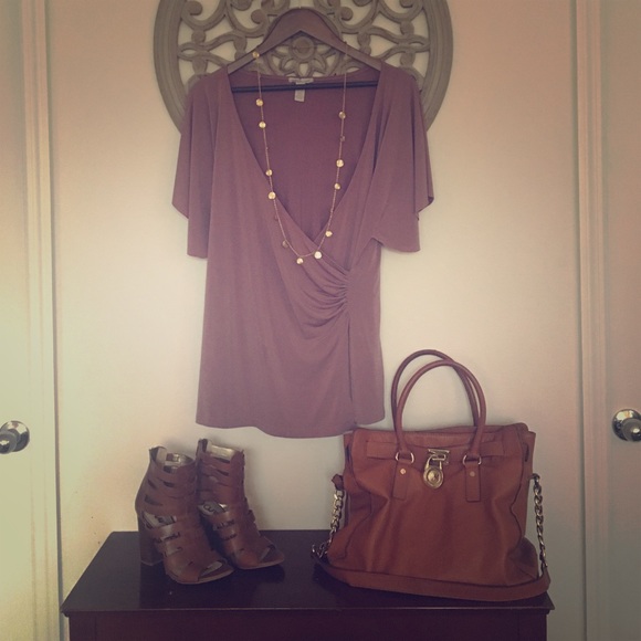 Charlotte Russe Purple Dress Top in Large