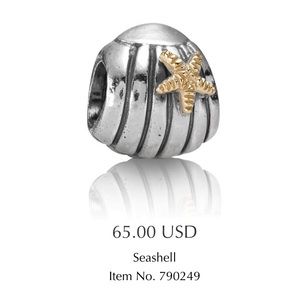 Pandora Seashell Charm