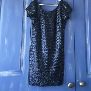 Free people navy sequin dress