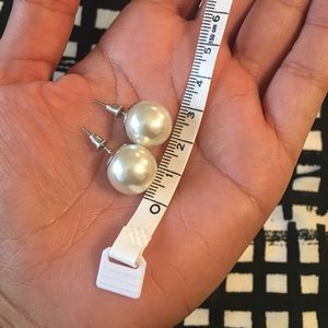 Faux pearl earrings