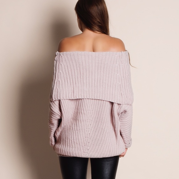 Love by the Sea Chunky Off Shoulder Sweater - Picture 2 of 4