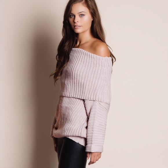 Love by the Sea Chunky Off Shoulder Sweater - Picture 3 of 4