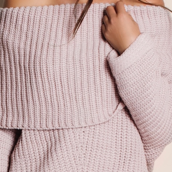 Love by the Sea Chunky Off Shoulder Sweater - Picture 4 of 4