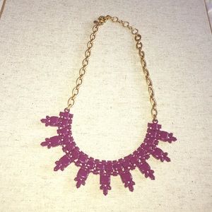 J Crew Purple & Gold necklace