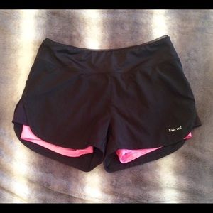 Target Hind black and hot pink athletic shorts