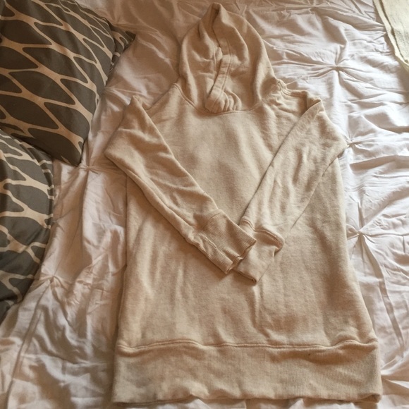 Oatmeal aerie extra soft terry cloth hoodie