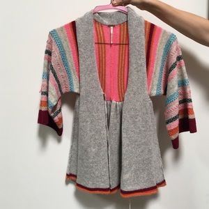Free people colorful cardigan