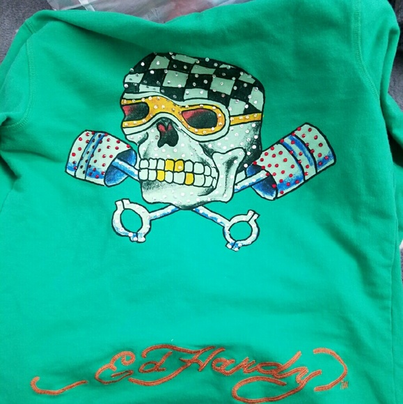 Ed Hardy Zip shweatshirt xs
