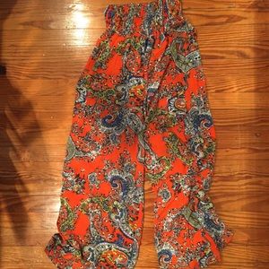 Tribal Orange Pants