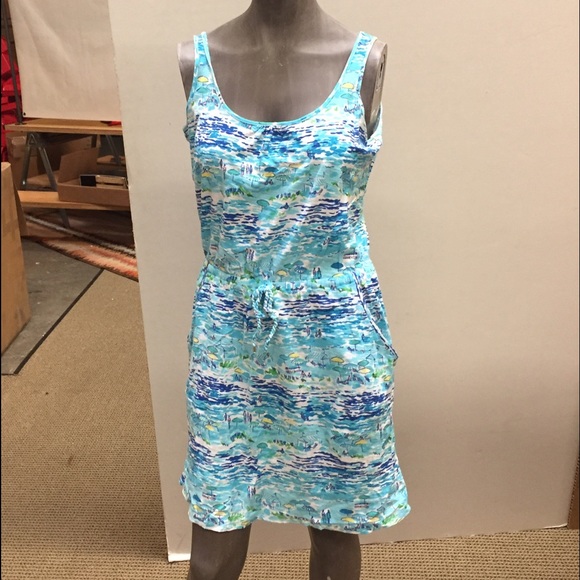 Lilly Pulitzer Cotton Dress High Tide Toile Sz S
