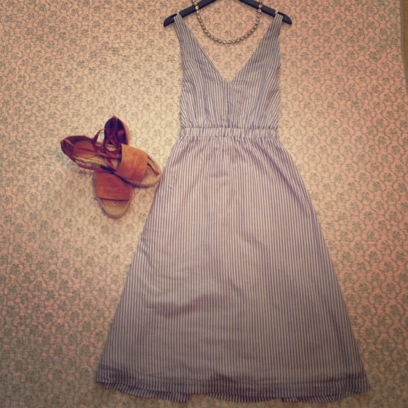 Midi pin stripe dress