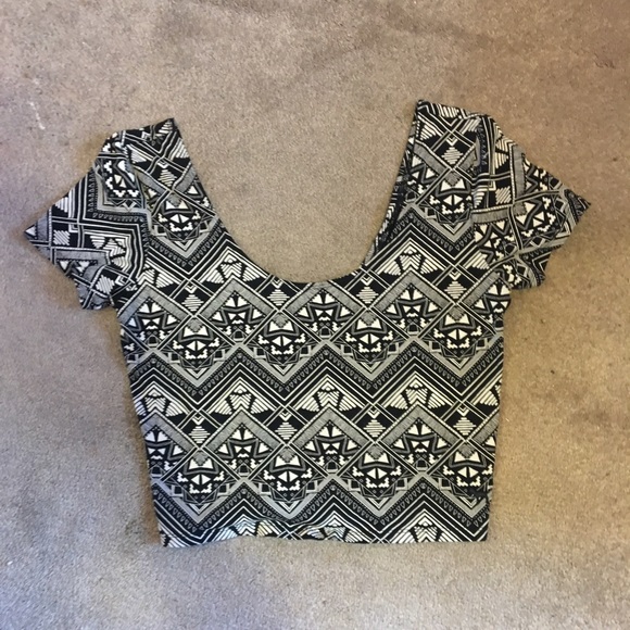 PINK Tribal Print Crop