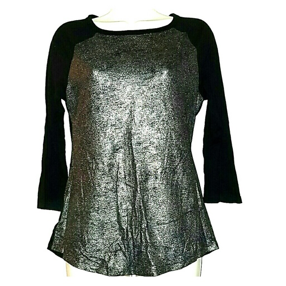 Old Navy Baseball 3/4 Sleeve Tshirt Small