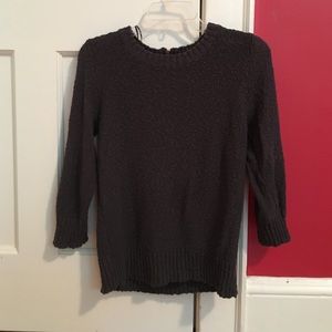 Gray zippered sweater