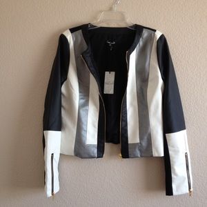 Black & White Moto Jacket