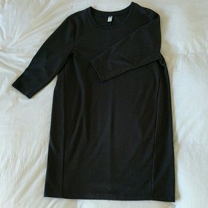 Old Navy Black Cotton Shift Dress, Size L