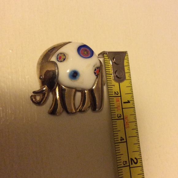 Gold toned Eisenberg elephant brooch