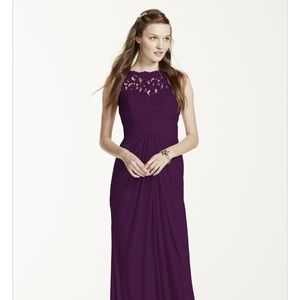 David's Bridal bridesmaid dress style #F15749