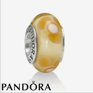 Pandora Yellow Flower Murano Charm