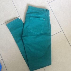 7 for All Mankind teal skinny jean