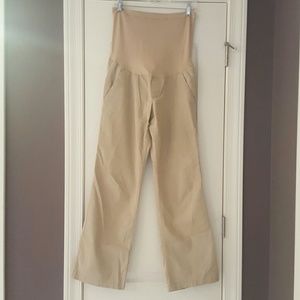 Tan Maternity Chinos