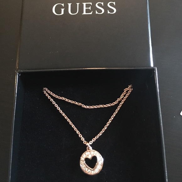 Guess heart necklace. Great for a gift