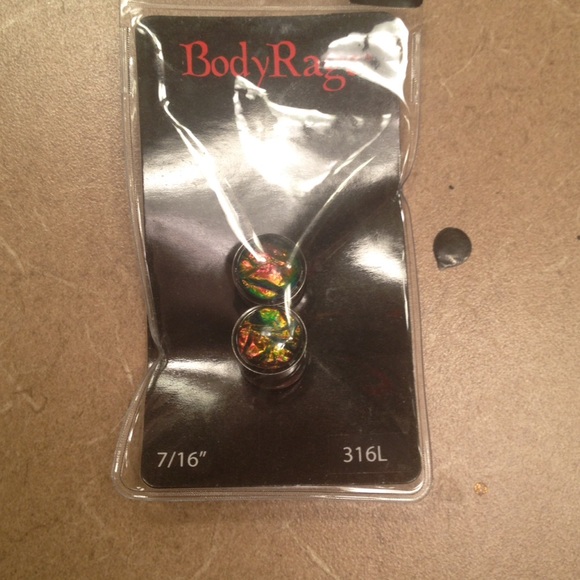 Gorgeous 7/16" Abalone Plugs 316L