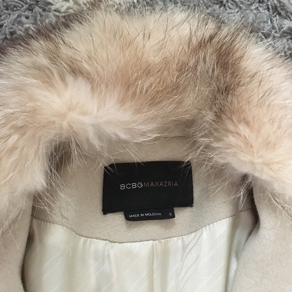 BCBG camel wool dress coat Sz S - Picture 4 of 4