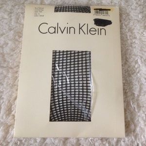 Calvin Klein Black Fishnet Stockings