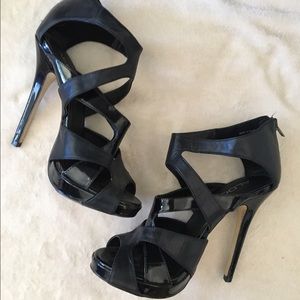 Black Aldo Platform Heels