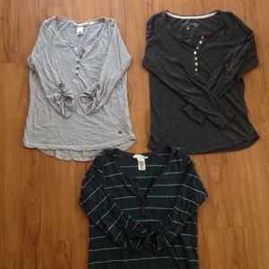 Bundled Henley Long Sleeves