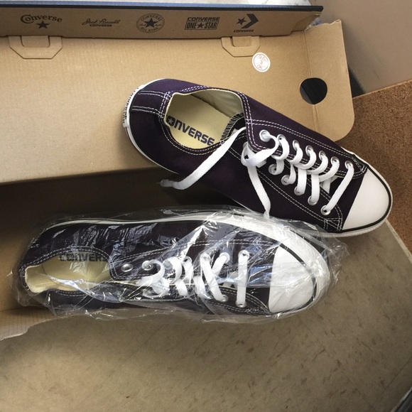 Black cherry converse, brand new in box...