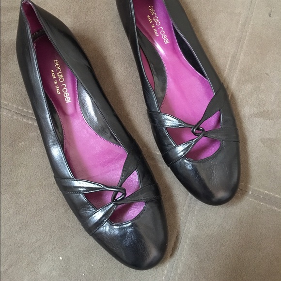 Sergio rossi black leather flats - Picture 3 of 8