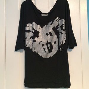 Oversized Sparkly Koala Tee