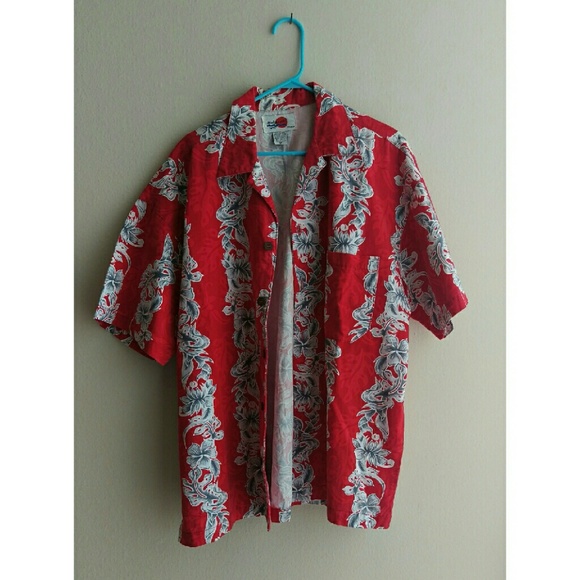 Red Hawaiian shirt