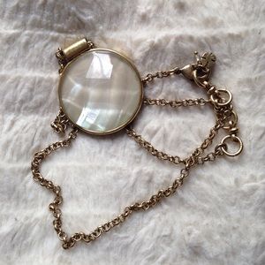 Lucky brand large stone necklace