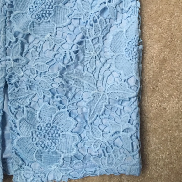 Light Blue Spaghetti strap Lace dress - Picture 3 of 3
