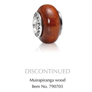 Pandora Muirapiranga Wood Charm