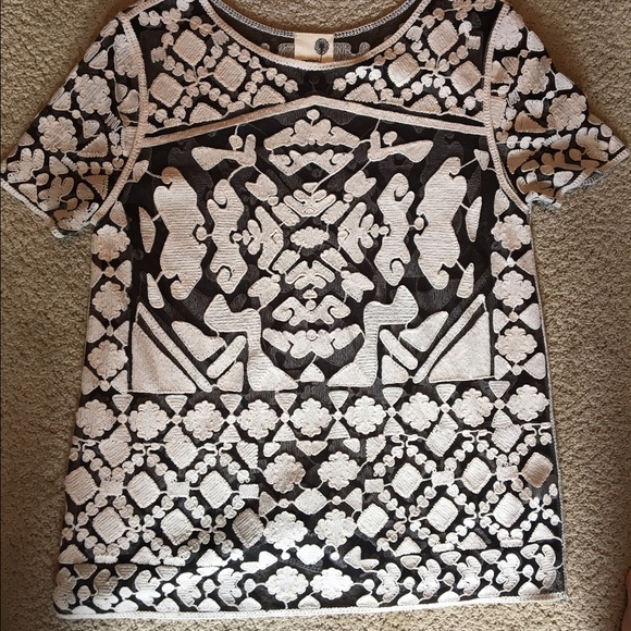 Lace anthropologie shirt