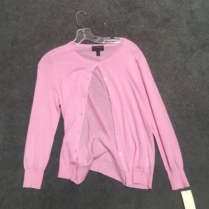 Pink j crew cardigan Italian cashmere