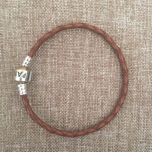 Pandora Brown Leather Bracelet